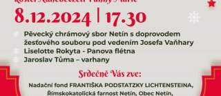 Adventní koncert v Netíně - 8. prosince 2024