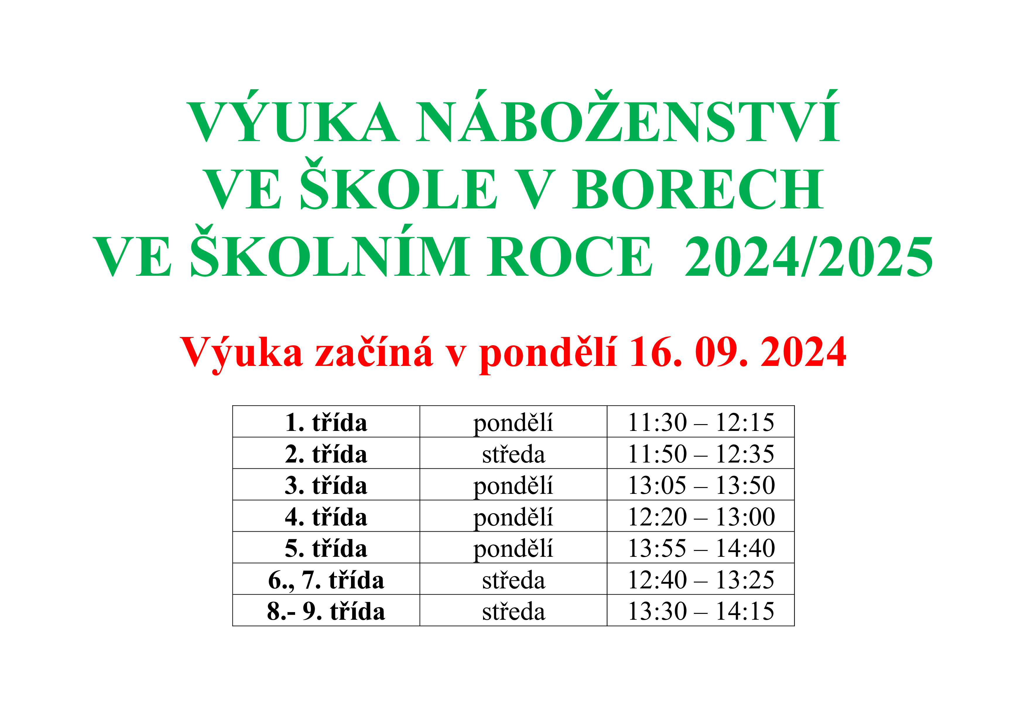 Výuka náboženství Bory 2024-2025 jpg